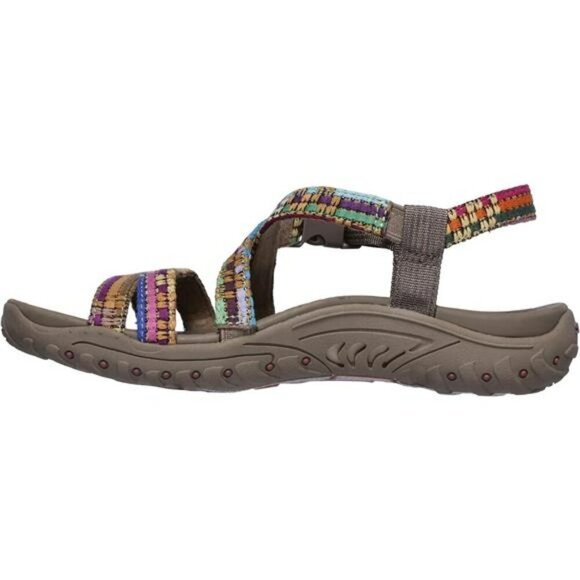 Skechers Reggae Sew Me Sandals Womens Boho Comfort Adjustable Strap Shoes - Picture 5 of 7